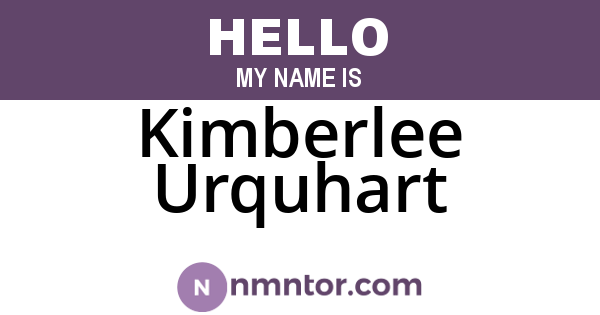 Kimberlee Urquhart