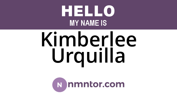 Kimberlee Urquilla