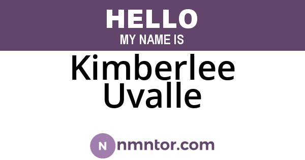 Kimberlee Uvalle