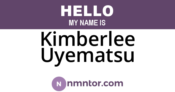 Kimberlee Uyematsu