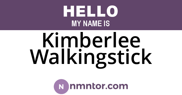 Kimberlee Walkingstick