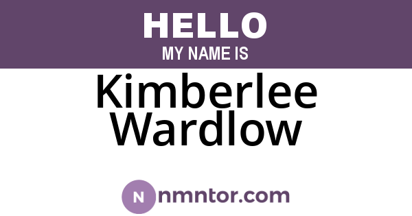 Kimberlee Wardlow