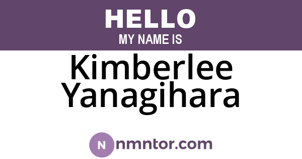 Kimberlee Yanagihara