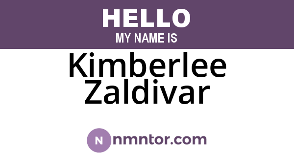 Kimberlee Zaldivar