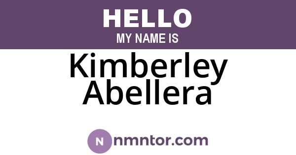 Kimberley Abellera