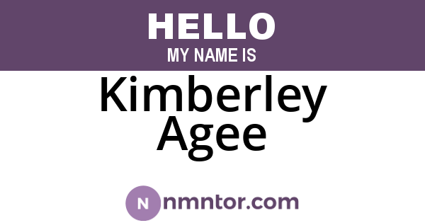 Kimberley Agee