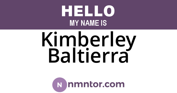 Kimberley Baltierra
