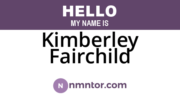 Kimberley Fairchild
