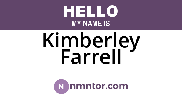 Kimberley Farrell