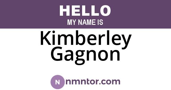 Kimberley Gagnon