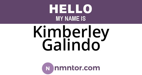 Kimberley Galindo