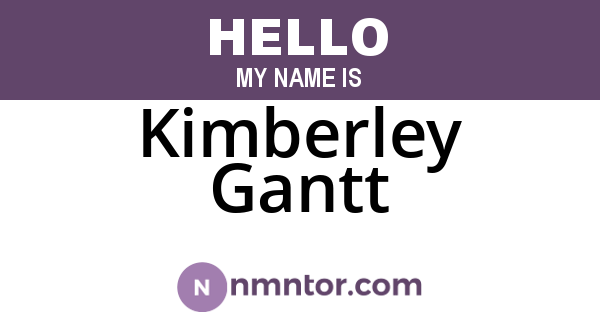 Kimberley Gantt