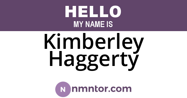 Kimberley Haggerty