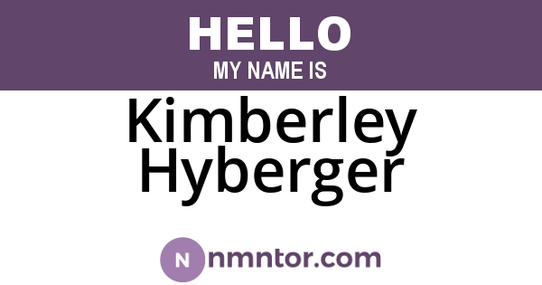 Kimberley Hyberger