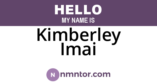 Kimberley Imai