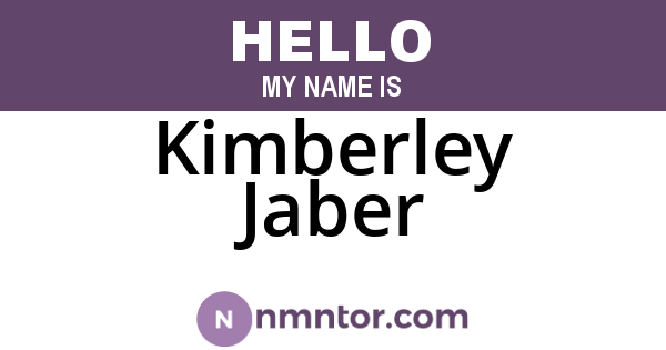 Kimberley Jaber