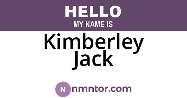 Kimberley Jack