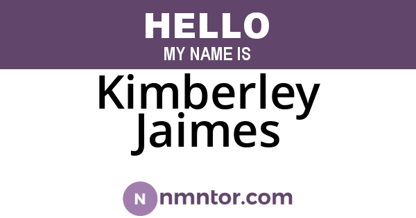Kimberley Jaimes