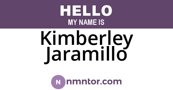 Kimberley Jaramillo