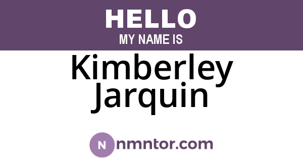 Kimberley Jarquin