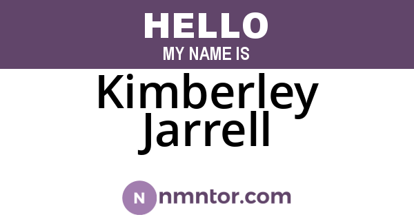 Kimberley Jarrell