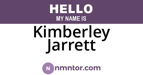 Kimberley Jarrett