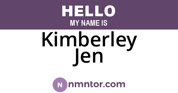 Kimberley Jen