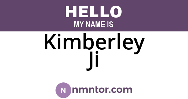 Kimberley Ji
