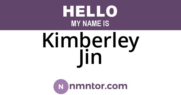 Kimberley Jin