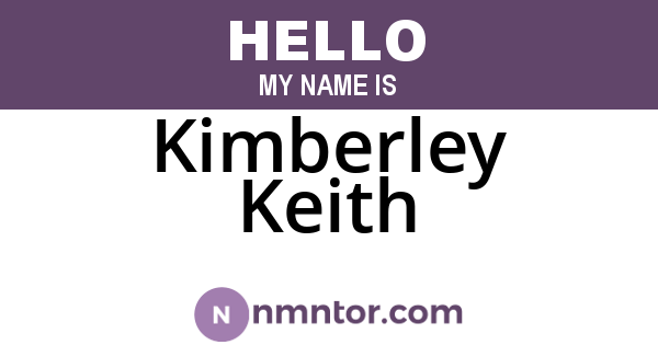 Kimberley Keith