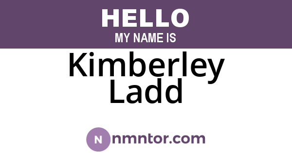 Kimberley Ladd