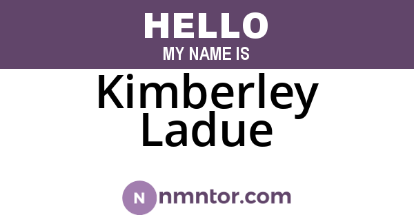Kimberley Ladue