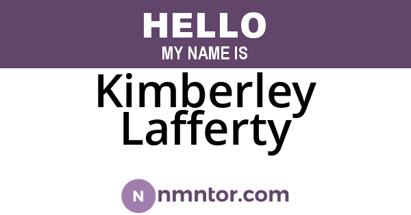 Kimberley Lafferty