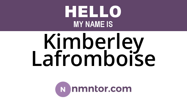 Kimberley Lafromboise