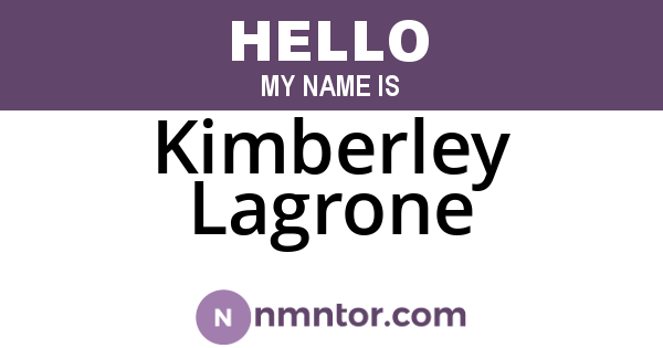 Kimberley Lagrone