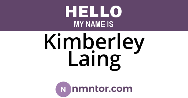 Kimberley Laing
