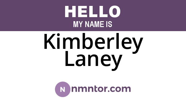 Kimberley Laney
