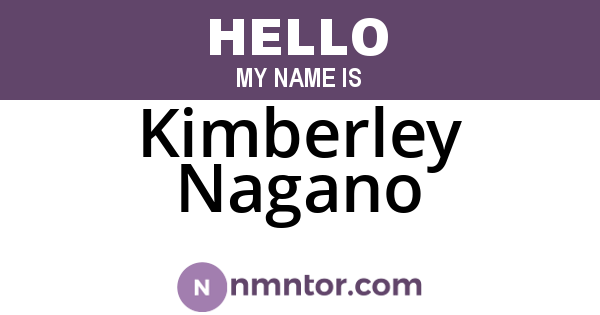 Kimberley Nagano