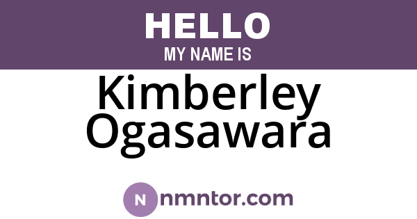 Kimberley Ogasawara