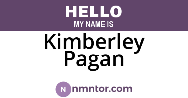 Kimberley Pagan