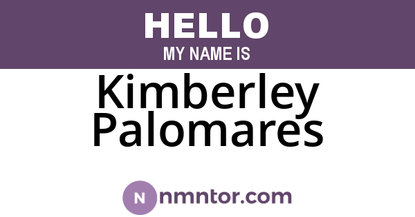Kimberley Palomares
