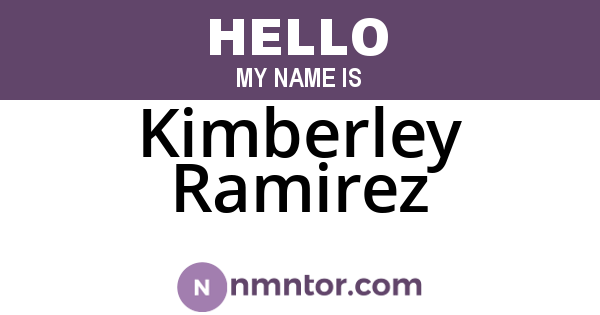 Kimberley Ramirez
