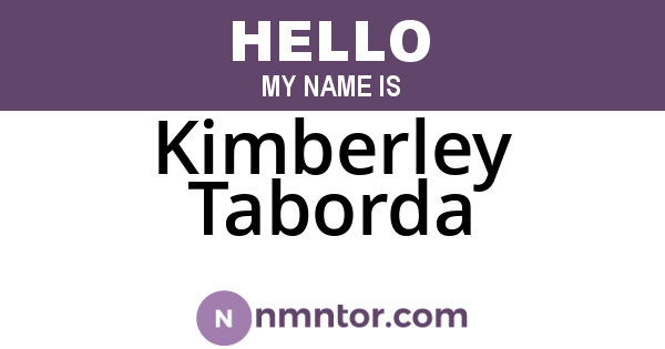 Kimberley Taborda