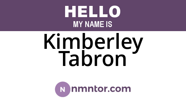 Kimberley Tabron