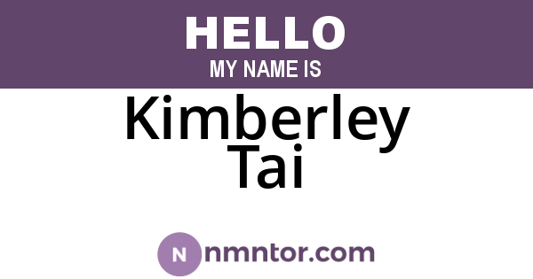 Kimberley Tai