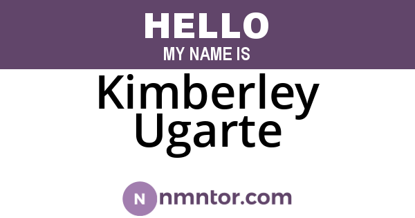 Kimberley Ugarte