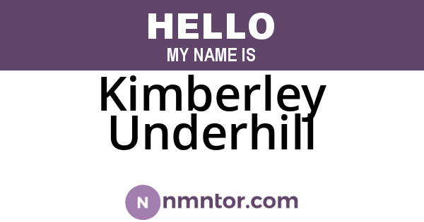 Kimberley Underhill