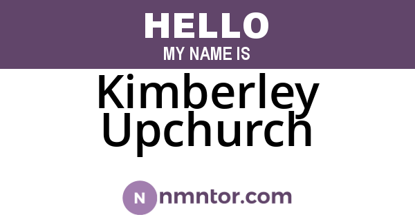 Kimberley Upchurch