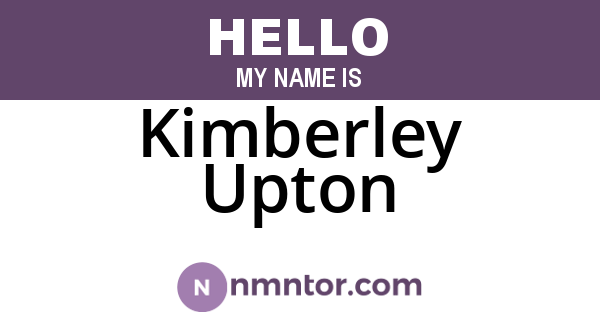 Kimberley Upton