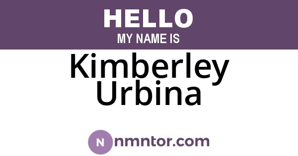 Kimberley Urbina
